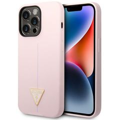 Guess Silicone Triangle iPhone 14 Pro 6.1" Case - Purple