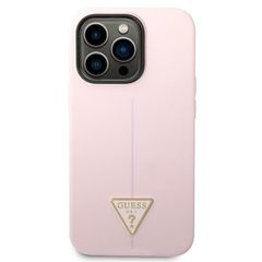 Guess Silicone Triangle iPhone 14 Pro 6.1" Case - Purple-thumb-2