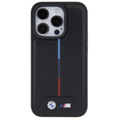 BMW Quilted Tricolor iPhone 15 Pro Case - Black-thumb-2