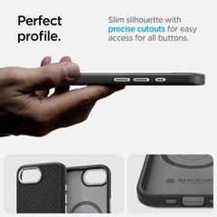 Spigen Enzo Aramid MagSafe iPhone 16e Case - Black-thumb-1