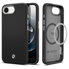 Spigen Enzo Aramid MagSafe iPhone 16e Case - Black-thumb-2
