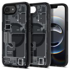 Spigen Ultra Hybrid MagSafe Case for iPhone 16e Zero One - Black