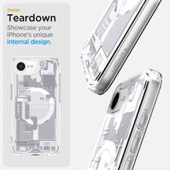 Spigen Ultra Hybrid MagSafe Case for iPhone 16e Zero One - White