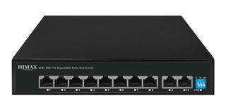 HIMAX PoE switch PS1802G, 8x Ethernet PoE & 2x Ethernet θύρες, έως 1000Mbps
