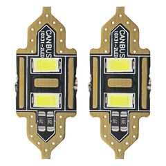 ΛΑΜΠΑΚΙΑ ΠΛΑΦΟΝΙΕΡΑΣ 31mm 12V 5.600K 2xSMD 5730 LED AMIO - 2 ΤΕΜ.