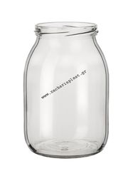 Βάζο 1000ml Γυάλινο Συρ.