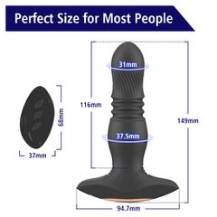 Rear Booster 2 vibrating plug with remote control-thumb-3