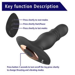 Rear Booster 2 vibrating plug with remote control-thumb-13