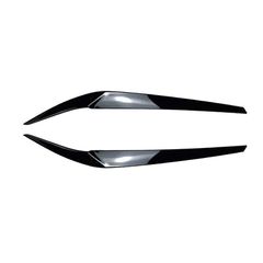 Φρυδάκια Μπροστινών Φαναριών Για Bmw 5 G30 / G31 2017-2020 Pre-LCI Βαμμένα Μάυρο Γυαλιστερό Χρώμα 2 Τεμάχια-thumb-1