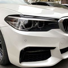 Φρυδάκια Μπροστινών Φαναριών Για Bmw 5 G30 / G31 2017-2020 Pre-LCI Βαμμένα Μάυρο Γυαλιστερό Χρώμα 2 Τεμάχια-thumb-2