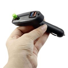 FM Transmitter Με Bluetooth 2 USB Οθόνη LCD Και Τηλεχειριστήριο ALS-A812 12 Volt Μαύρο 1 Τεμάχιο-thumb-6