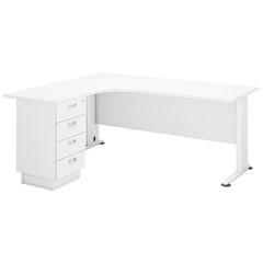 WOODWELL SUPERIOR COMPACT Αριστερή Γωνία, Απόχρωση Άσπρο 180x70x75 / 150x60x75cm ΕΟ995L,2