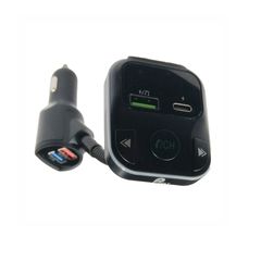 Fm Transmitter Με Bluetooth, Φορτιστής 2 USB, Οθόνη LCD PL-658 Μαύρο 1 Τεμάχιο