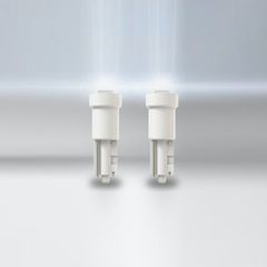 Λάμπες Led T5 W2x4.6d 12Volt 0.25watt Λευκές 6000k Osram 2723DWP-02B 2 Τεμάχια-thumb-2