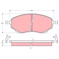 ΤΑΚΑΚΙΑ ΣΕΤ ΕΜΠΡΟΣ MAZDA CX-7 MITSUBISHI OUTLANDER III,IV  PAJERO PININ I 10/99-01/25->