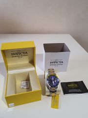 Invicta Pro Diver,8928ΟΒ Ρολόι Αυτόματο,ΣΦΡΑΓΙΣΜΕΝΟ,ΜΕ ΤΙΣ ΖΕΛΑΤΙΝΕΣ, με Ασημί & χρυσό Μεταλλικό Μπρασελέ ,Ανοξείδωτο ατσάλι με μπλέ καντράν