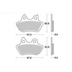 Τακάκια SBS 846LS FA434 RR HARLEY DAVIDSON