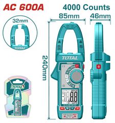 Αμπεροτσιμπίδα Ψηφιακή TOTAL 600Α AC/DC True RMS Επαγγελματικό ( TMT766001 )