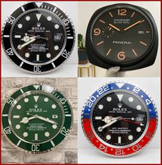 Rolex και Panerai ρολογια τοιχου μεγαλα replica αντιγραφη