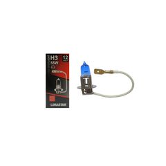 Λάμπα 12V LIMASTAR 55W PK22S H3 Μπλε Πάγου+50% SUPER WHITE RUNNER180