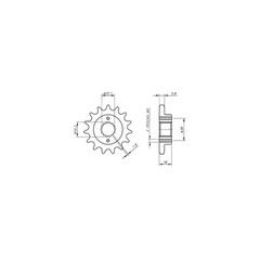 Γρανάζι Κίνησης /736 VAZ CB01.316-T16 MONSTER