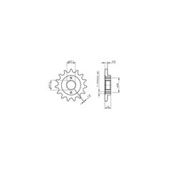 Γρανάζι Κίνησης /736 VAZ CB05.316-T16 MONSTER900