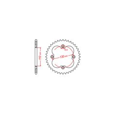 Γρανάζι Τροχού TEC 2113C-T38 TRX450R '04