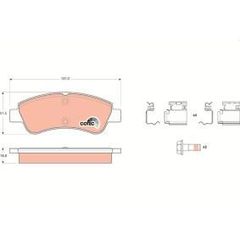 ΤΑΚΑΚΙΑ ΣΕΤ ΕΜΠΡΟΣ PEUGEOT 1007-206-207-208-301-307-2008-PARTNER CITROEN C2-C3-C4-DS3-C-ELYSSE-BERLINGO-XSARA-PICASSO DS DS3  OPEL CROSSLAND CORCA F