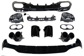 MERCEDES CLA C118 AMG45 DIFFUSER ME ΜΑΥΡΕΣ ΕΞΑΤΜΙΣΕΙΣ-thumb-1