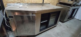 Ψυγείο πάγκος συντήρηση με 2 πόρτες τζαμιού