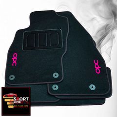 OPEL CORSA D & E 2006-2019 ΠΑΤΑΚΙΑ ΜΟΚΕΤΑ SPORT LINE ΜΑΥΡΟ ME ΡΟΖ ΡΑΦΗ - ΡΟΖ ΚΕΝΤΗΜΑ  OPC ΣΕΤ 4ΤΜΧ