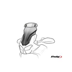 Παρμπρίζ PUIG 20435H Με SPOILER TOURING SMOKE MT-07 TRACER '20