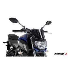 Παρμπρίζ PUIG 9666F NAKED NEW GEN. DARK SMOKE 230X235MM YAMAHA/MT-07 18