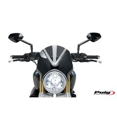 Παρμπρίζ PUIG 7012F RETROVISION DARK SMOKE 300X250MM R NINET14-17