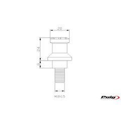 Προστατευτικά Ψαλιδιού PUIG 5988T HI-TECH Πορτοκαλί KTM 990 SUPERDUKE 2008