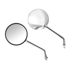 ΚΑΘΡΕΠΤΕΣ MOTO OPAL CHROME ΣΤΡΟΓΓΥΛΟΙ M10x1,25 DX ΧΡΩΜΙΟ LAMPA - 2 τεμ.