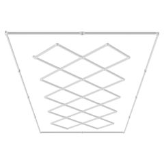 VEVOR τετράγωνα LED φώτα γκαράζ 88000LM 14 πλέγματα Φωτεινό φωτιστικό καταστήματος με λεπτομέρειες αυτοκινήτου
