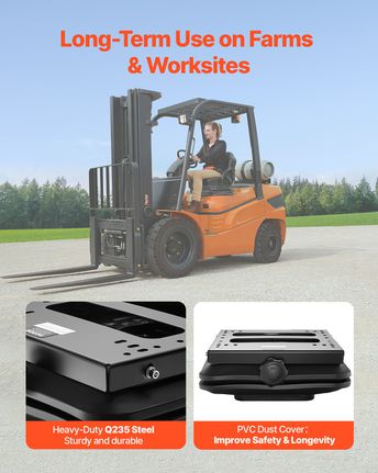 Κιτ ανάρτησης καθίσματος VEVOR χωρίς ολισθαίνουσα ράγα που ταιριάζει σε περονοφόρο τρακτέρ για χορτοκοπτική μηχανή-thumb-4