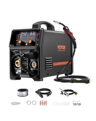 VEVOR MIG Welder 200A Pluse Mig Welding Machine 5-in-1 Synergic Welder Machine