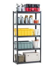 Ράφια αποθήκευσης VEVOR 18" D x 36" Π x 72" Υ 5-επιπέδων Ράφια αποθήκευσης γκαράζ