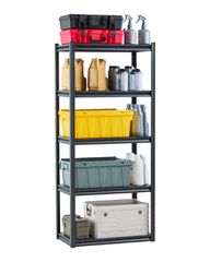 Ράφια αποθήκευσης VEVOR 18" D x 32" Π x 72" Υ 5 επιπέδων Ράφια αποθήκευσης γκαράζ