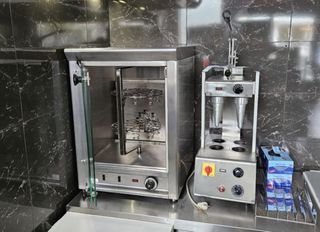 Φούρνος και πρέσα για πίτσα χωνάκι