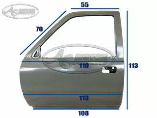 ΠΟΡΤΑ TOYOTA HILUX YN85/LN85/90/YN110/LN110 '89-'96 ΜΟΝΗ/ΜΙΑΜΙΣΗ ΔΕΞΙΑ