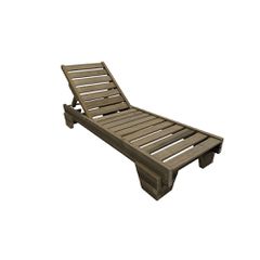 Ξαπλώστρα παραλίας επαγγελματική - 1216 - 200x68x28,5cm - TESIAS