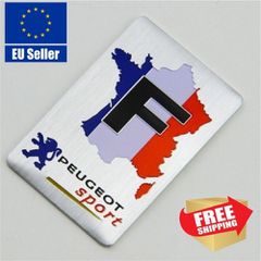 Μεταλλικό Σήμα Έμβλημα Peugeot Sport French αυτοκόλλητο για Peugeot