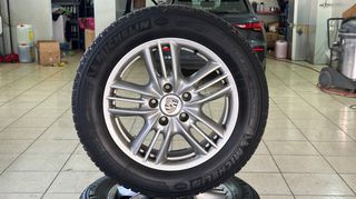 4 ΖΑΝΤΟΛΑΣΤΙΧΑ ΓΝΗΣΙΕΣ PORSCHE 18' ΙΝΤΣΩΝ 5Χ130 ΚΑΡΕ ΣΕ ΑΡΙΣΤΗ ΚΑΤΑΣΤΑΣΗ ΜΕ ΕΛΑΣΤΙΚΑ MICHELIN LATITUDE ALPIN 255/55/18 DOT3118
