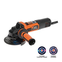 8741 ΓΩΝΙΑΚΟΣ ΤΡΟΧΟΣ 1400w 125mm ΡΥΘΜΙΖΟΜΕΝΟΣ KRAUSMANN