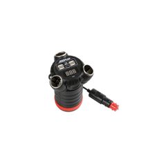 ΑΝΤΑΠΤΟΡΑΣ ΑΝΑΠΤΗΡΑ 12/24/36V ΤΡΙΠΛΟΣ ΜΕ 4 USB+ΒΟΛΤΟΜΕΤΡΟ MULTI POWER CUP ΜΕ ΚΑΛΩΔΙΟ 80cm
