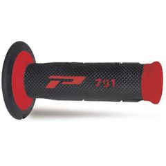 Χερούλια Progrip Cross Δίχρωμες Κόκκινες/Μαύρες  22/25 115 mm
