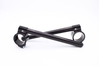 Motorcycle clip-on handlebars ? 50 mm, black, type Sport